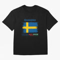 SWEDEN WORLD CUP 2026 Oversized T-Shirt Bring a Champion Mindset to Global Football Passion for FIFA World Cup 2026 Group Stage, with Messi, Neymar and Mbappe, Portugal, Spain and Germany, Fan Favorite Moments, National Team Passion, Big Match