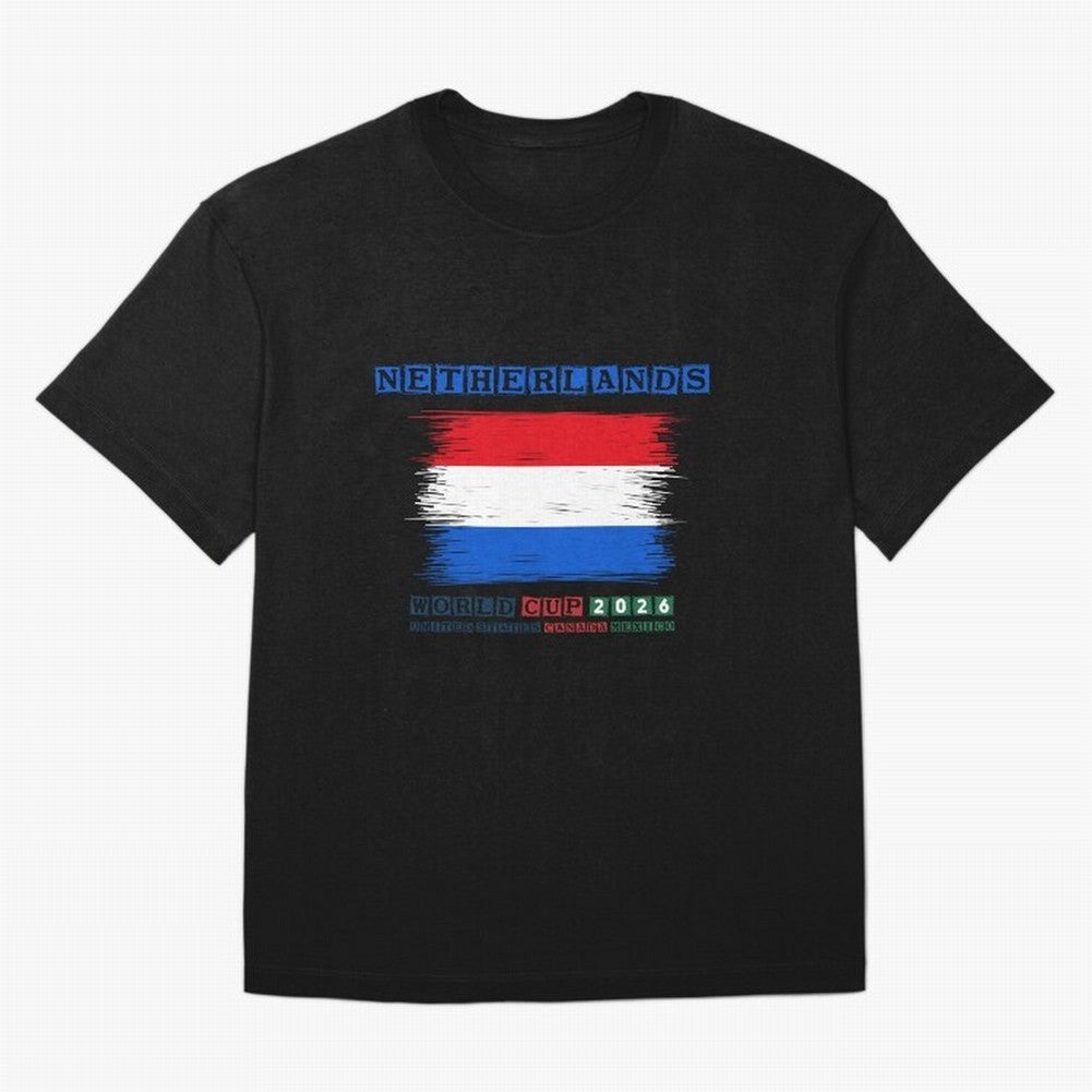 NETHERLANDS WORLD CUP 2026 Oversized T-Shirt Carry the FIFA World Cup 2026 Group Stage Journey through Messi, CR7 and Mbappe Highlights, Argentina Pride, Soccer Culture, Superstar Moments, National Team Dreams and Competitive Fire; Ideal for
