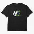 USA 2026- Brazil Oversized T-Shirt Show Your Stadium Side during Global Football Passion for FIFA World Cup 2026 Group Stage, with CR7, France, Fan Favorite Moments, National Team Passion, Big Match Drama and Soccer History; Perfect for Fans,
