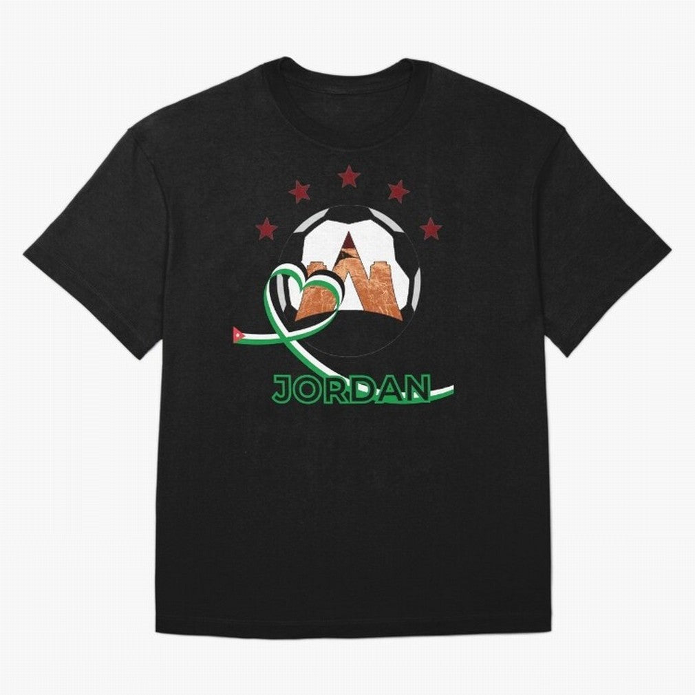 Jordan WC2026 Oversized T-Shirt Follow the Road to Match Day Hype around FIFA World Cup 2026 USA Canada Mexico, CR7 and Messi, Netherlands, Sports Nostalgia, International Competition, Famous Players and Unforgettable Victories; Ideal for Football