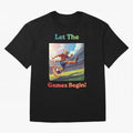 Let The Games Begin ¨C World Cup Soccer 2026 Oversized T-Shirt Bring Legendary Rivalry Energy to FIFA World Cup 2026 USA Canada Mexico for Fans of Haaland and Mbappe and England, Bringing Vintage Soccer Flavor, Modern Football Stars, National Flags