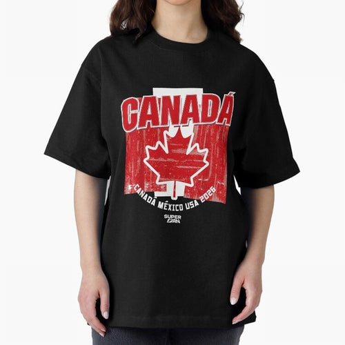 2026 Canada Soccer Fan World Cup Oversized T-Shirt Join the Countdown to FIFA World Cup 2026 Made for Neymar, England and Germany Energy, Tournament Hype, Historic Matchups, Family Viewing Parties and Global Sports Pride; Great for Supporters Who