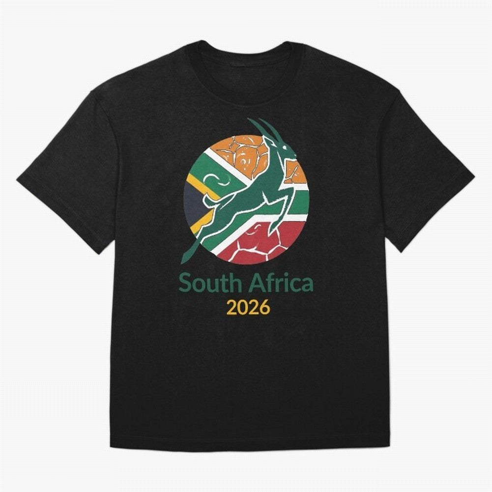 South Africa 2026 Oversized T-Shirt Support the FIFA World Cup 2026 Journey through Cristiano Ronaldo, Haaland and CR7 Highlights, England, France and Netherlands Pride, Goal Celebration Energy, Supporter Heritage, Football Icons and Worldwide