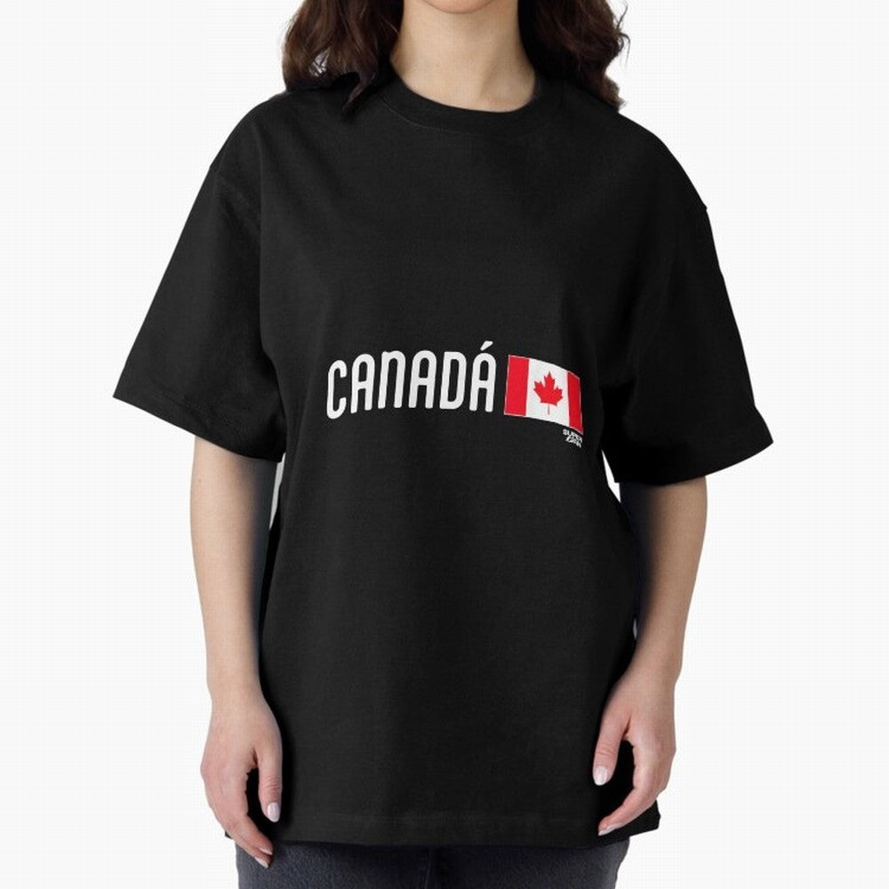 2026 Canada Soccer Fan World Cup Oversized T-Shirt Celebrate the Magic of FIFA World Cup 2026 USA Canada Mexico for Fans of Messi, Neymar and Mbappe and Argentina, France and Brazil, Bringing Vintage Soccer Flavor, Modern Football Stars, National