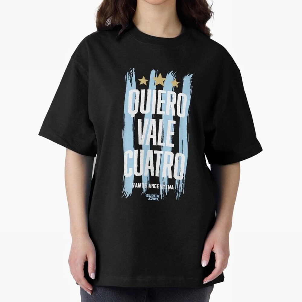 Argentinian Soccer Fan World Cup 2026 Oversized T-Shirt Support Iconic Players in FIFA World Cup 2026 Connected to Haaland, Spain Energy, Fan Favorite Moments, National Team Passion, Big Match Drama and Soccer History; Ideal for Fans Who Follow