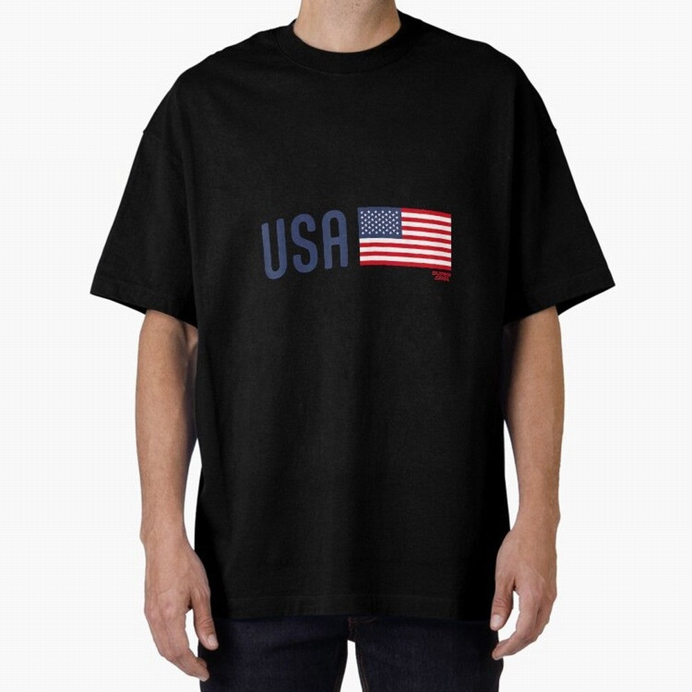 2026 USA Soccer Fan World Cup Oversized T-Shirt Keep the Match Day Mood of Global Football Passion for FIFA World Cup 2026 Group Stage, Centered on Haaland, Spain, Classic Soccer Heritage, Championship Pressure, Fan Loyalty and International Pride;