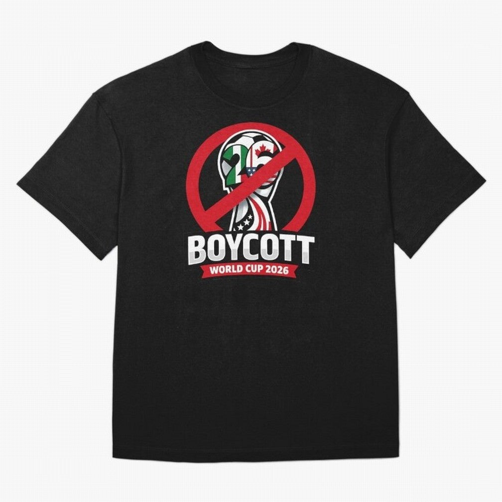Boycott 2026 World Cup Oversized T-Shirt Bring International Match Energy to Global Football Passion for FIFA World Cup 2026, Built around Messi and Cristiano Ronaldo, Netherlands, Football Passion, Legendary Performances, Festival Vibes and