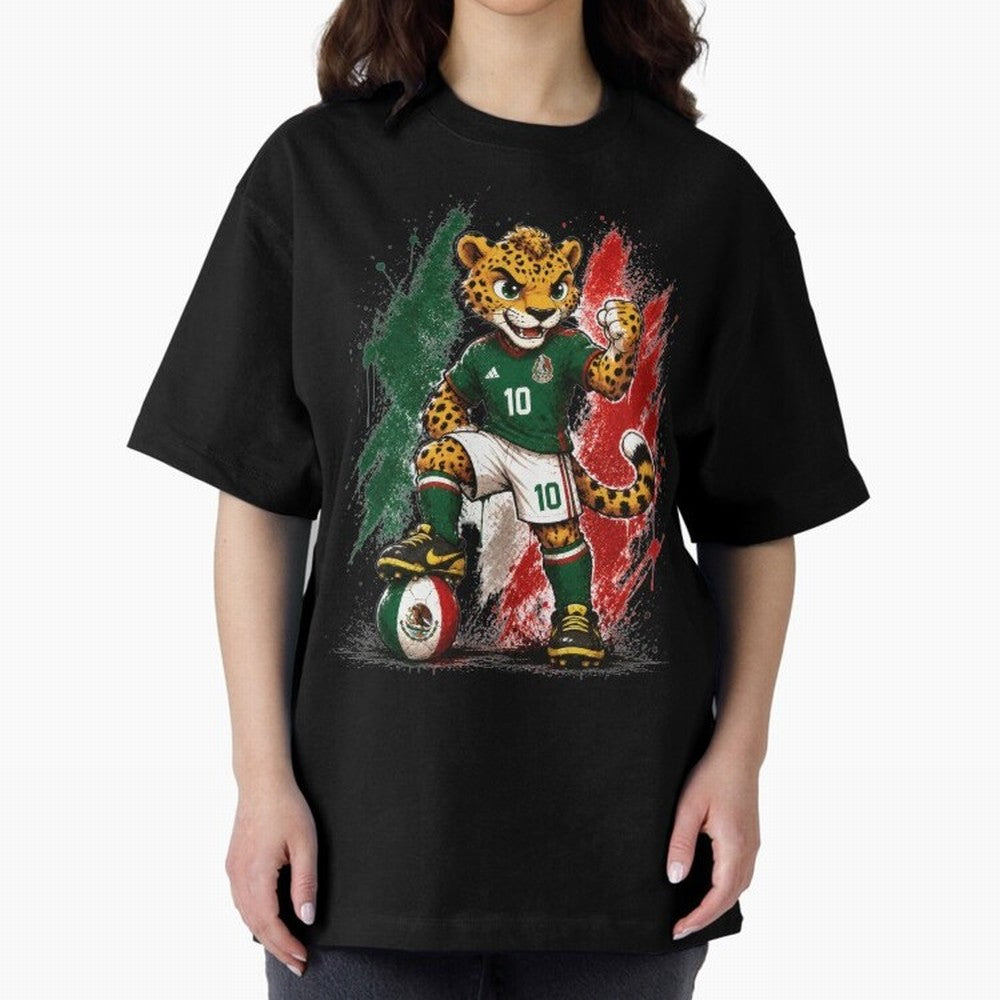 Mexico Fifa Mundial Oversized T-Shirt Mark FIFA World Cup 2026 Spirit, Capturing Germany, Neymar, Supporter Pride, Iconic Celebrations, Legendary Names and Global Match Day Energy; Perfect for People Who Love Argentina, Brazil, France, England,