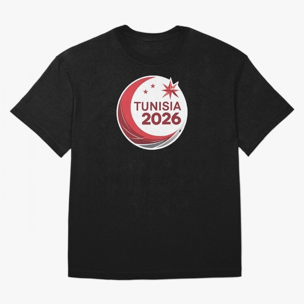 Tunisia 2026 Oversized T-Shirt Represent the Passion of FIFA World Cup 2026 Group Stage Built around CR7 and Messi, Netherlands Energy, Football History, Final Match Energy, Crowd Noise and Once in a Lifetime Moments; Perfect for Supporters Who