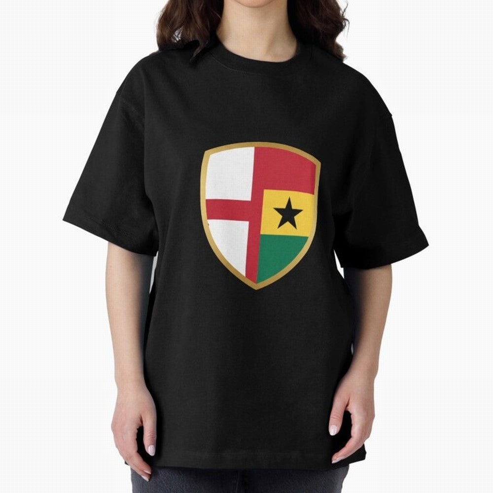 FIFA World Cup - England v Ghana Oversized T-Shirt Represent the Passion of Match Day Hype around FIFA World Cup 2026, Mbappe and Neymar, France and Portugal, Stadium Memories, Football Loyalty, International Chants and Championship Tradition;