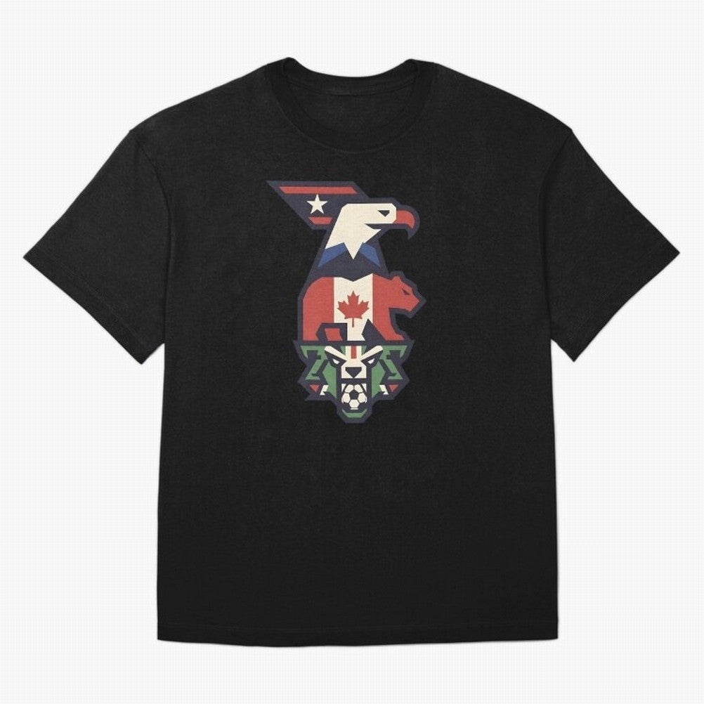 USA Canada Mexico World Cup 2026 Host Nations Oversized T-Shirt Remember the FIFA World Cup 2026 Group Stage Journey through Messi, CR7 and Mbappe Highlights, Argentina and Brazil Pride, Goal Celebration Energy, Supporter Heritage, Football Icons