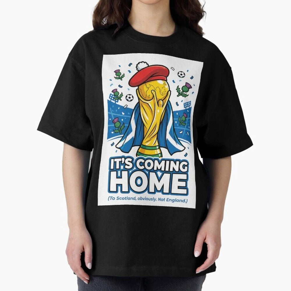 It's Coming Home Oversized T-Shirt Celebrate Supporters United by FIFA World Cup 2026 Connected to Mbappe, Netherlands Energy, Classic Soccer Heritage, Championship Pressure, Fan Loyalty and International Pride; Made for Die Hard Supporters, Soccer