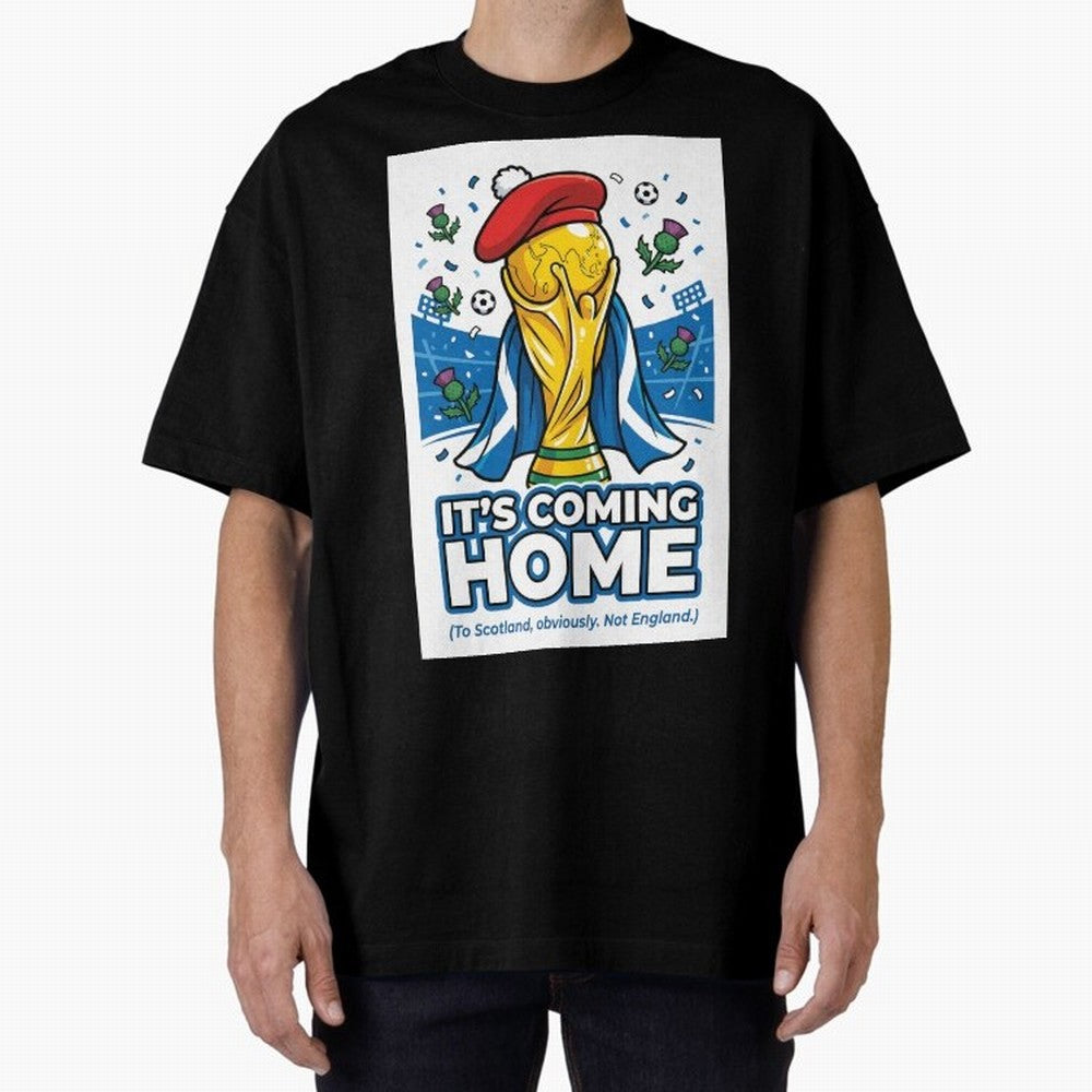 It's Coming Home Oversized T-Shirt Celebrate Supporters United by FIFA World Cup 2026 Connected to Mbappe, Netherlands Energy, Classic Soccer Heritage, Championship Pressure, Fan Loyalty and International Pride; Made for Die Hard Supporters, Soccer