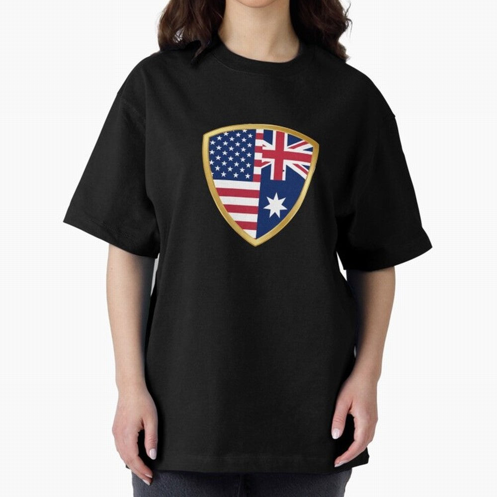 FIFA World Cup - USA v Australia Oversized T-Shirt Feel Match Day Hype around FIFA World Cup 2026, Haaland, Argentina, Football Festival Excitement, Trophy Ambitions, Country Rivalries and Star Player Buzz; Perfect for Supporters Who Want Bold