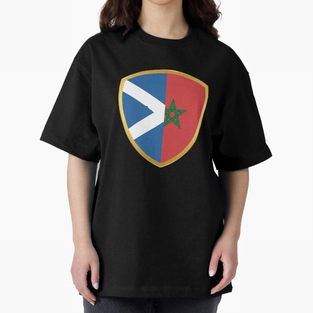 FIFA World Cup -Scotland v Morocco Oversized T-Shirt Celebrate Soccer Greatness during Match Day Hype around FIFA World Cup 2026 USA Canada Mexico, Messi, Neymar and Mbappe, Brazil, Portugal and Argentina, Classic Soccer Heritage, Championship