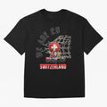World cup 26 - Switzerland Oversized T-Shirt Make Game Day About the FIFA World Cup 2026 Journey through CR7 Highlights, Brazil, Portugal and Argentina Pride, Retro Football Energy, Iconic Rivalries, Trophy Chase Drama and Stadium Atmosphere;