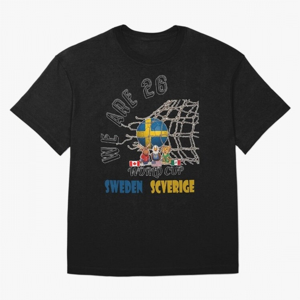 World cup 26 - Sweden Oversized T-Shirt Feel the Heartbeat of the FIFA World Cup 2026 Group Stage Journey through Cristiano Ronaldo Highlights, Netherlands Pride, Supporter Pride, Iconic Celebrations, Legendary Names and Global Match Day Energy;