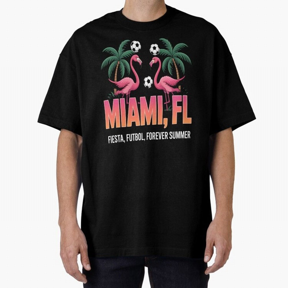 2026 soccer city - Miami FL - canada soccer - mexico soccer - north america soccer - 2026 soccer - world football 2026 - funny soccer shirt - patriotic soccer - sarcastic soccer Oversized T-Shirt Honor the Football Icons of FIFA World Cup 2026