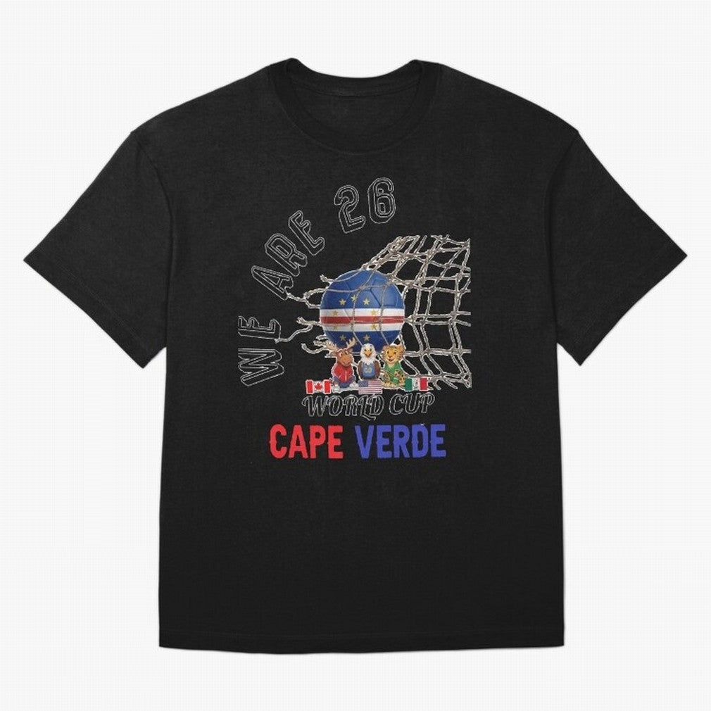 World cup 26 - Cape Verde Oversized T-Shirt Make Game Day About Global Football Passion for FIFA World Cup 2026, Filled with CR7, Argentina and Brazil, Football History, Final Match Energy, Crowd Noise and Once in a Lifetime Moments; Perfect for