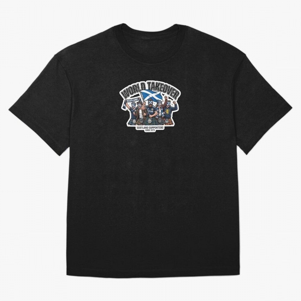 Scotland Soccer Fans Tartan Power Sticker 2026 Football Supporters Oversized T-Shirt Carry the Colors and Pride of the FIFA World Cup 2026 USA Canada Mexico Journey through Mbappe Highlights, Germany Pride, Stadium Chants, National Pride, Trophy
