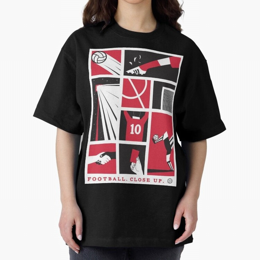 World Cup 2026 Soccer Celebration: United Football Fan Art Oversized T-Shirt Embrace Match Day Hype around FIFA World Cup 2026 Group Stage, Messi, Neymar and Mbappe, Portugal, Football History, Final Match Energy, Crowd Noise and Once in a Lifetime