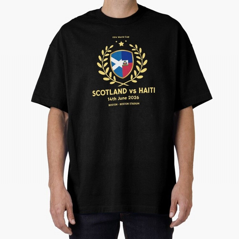 FIFA World Cup - Scotland v Haiti Oversized T-Shirt Make Memories around FIFA World Cup 2026 USA Canada Mexico Spirit, Celebrating England, Messi, Neymar and Mbappe, Football Passion, Legendary Performances, Festival Vibes and Supporter Community;