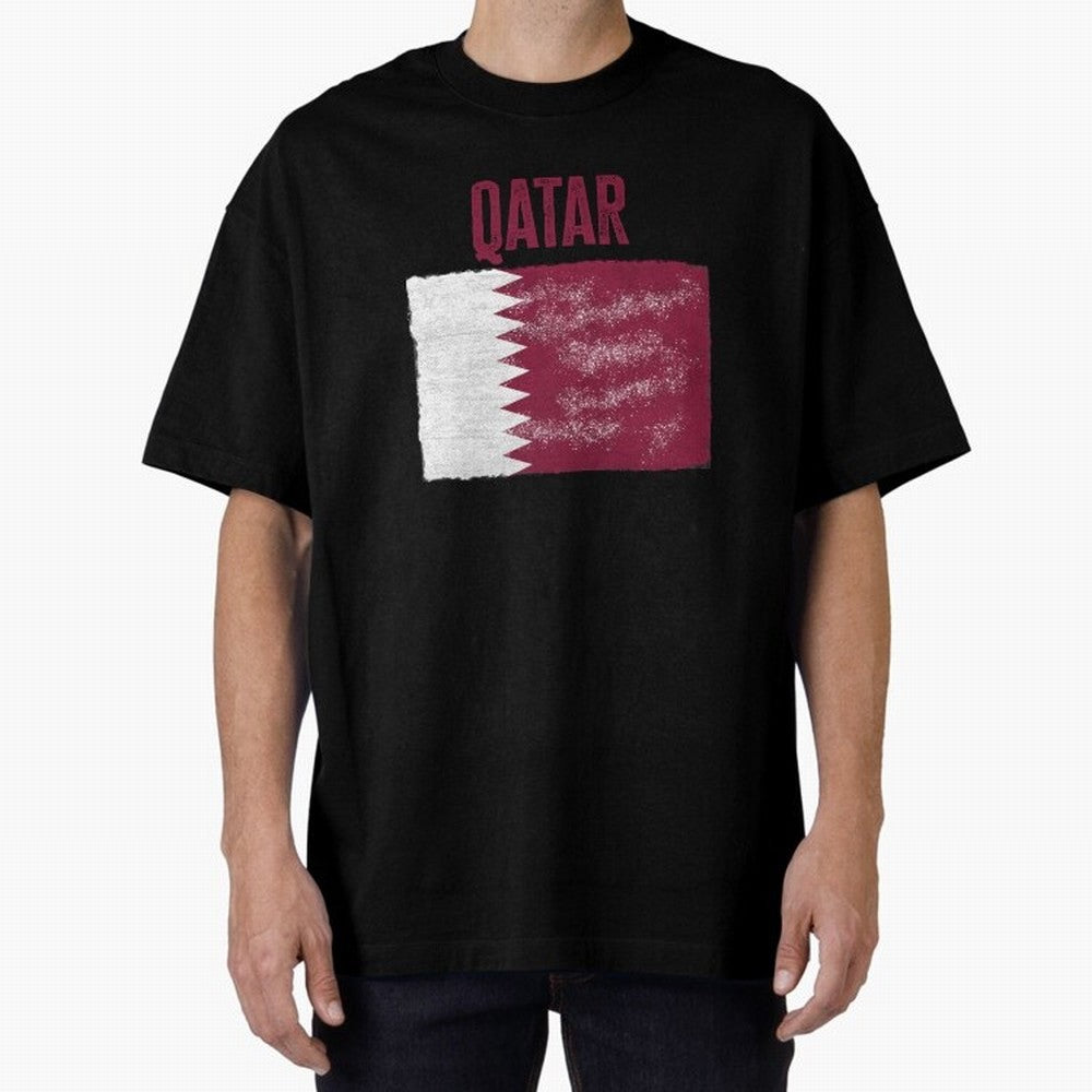 Qatar Oversized T-Shirt Show Love for Legendary Goals in Global Football Passion for FIFA World Cup 2026, Built around CR7, Argentina, Global Supporter Spirit, Legendary Goals, National Colors and Tournament Celebration; Great for Supporters Who