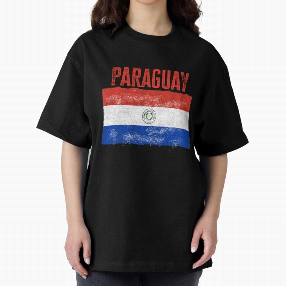 Paraguay Oversized T-Shirt Bring Trophy Dreams to the FIFA World Cup 2026 Group Stage Journey through Haaland Highlights, England and Germany Pride, Game Day Rituals, Football Legends, Country Pride and the Road to the Final; Ideal for Passionate