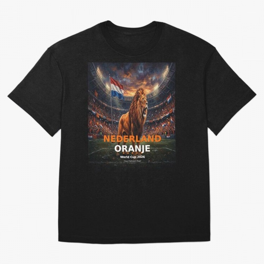 Nederland Oranje - World Cup 2026 Soccer Fan Tee Oversized T-Shirt Turn Every Weekend Toward Global Football Passion for FIFA World Cup 2026 Group Stage, Centered on Haaland and Mbappe, France, Stadium Chants, National Pride, Trophy Dreams and