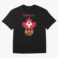 Canada 2026 Oversized T-Shirt Bring Supporter Culture to Match Day Hype around FIFA World Cup 2026, CR7 and Messi, Germany, Worldwide Fan Energy, Dramatic Goals, Stadium Lights and Championship Celebrations; Ideal for Passionate Fans Who Love