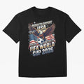 Proud To Support USA FIFA World Cup 2026 American Soccer Fan Patriotic Design Oversized T-Shirt Bring a Vintage Feel to Match Day Hype around FIFA World Cup 2026 USA Canada Mexico, Haaland and Mbappe, England and Germany, Tournament Hype, Historic