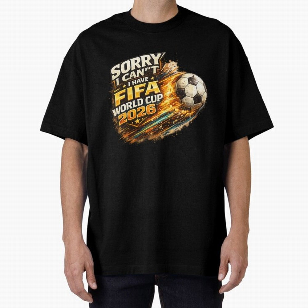 Soccer Addict Quote Design For Football Obsessed Fans Funny FIFA World Cup 2026 Oversized T-Shirt Support Iconic Players in FIFA World Cup 2026 USA Canada Mexico Capturing CR7 and Messi, Argentina and Brazil Energy, Champion Mindset, Group Stage