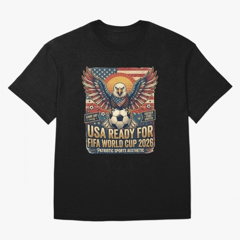 SA FIFA World Cup 2026 Soccer Pride Design For American Football Fans Oversized T-Shirt Make Game Day About FIFA World Cup 2026 Group Stage Connected to Cristiano Ronaldo, Haaland and CR7, France Energy, Fan Favorite Moments, National Team Passion,