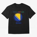 BOSNIA WORLD CUP 2026 Oversized T-Shirt Share the Excitement of FIFA World Cup 2026 USA Canada Mexico Spirit, Inspired by Spain and Netherlands, Messi, Neymar and Mbappe, Match Day Excitement, Supporter Culture, Golden Goals and Global Football