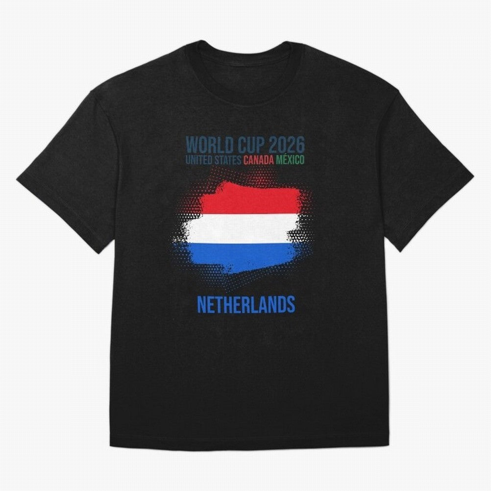 NETHERLANDS WORLD CUP 2026 Oversized T-Shirt Celebrate Classic Football Spirit in Global Football Passion for FIFA World Cup 2026, Featuring Messi, Spain and Netherlands, Classic Soccer Heritage, Championship Pressure, Fan Loyalty and International