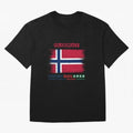 NORWAY WORLD CUP 2026 Oversized T-Shirt Make Memories around FIFA World Cup 2026 Spirit, Capturing Brazil, Neymar, Haaland and Cristiano Ronaldo, Global Supporter Spirit, Legendary Goals, National Colors and Tournament Celebration; Great for
