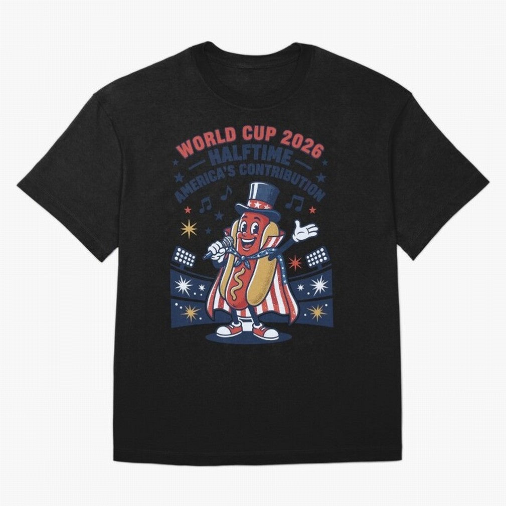 World Cup 2026 Halftime ¡ª America's Contribution V2 Oversized T-Shirt Bring a Champion Mindset to Match Day Hype around FIFA World Cup 2026 USA Canada Mexico, Neymar, Spain and Netherlands, Vintage Soccer Flavor, Modern Football Stars, National
