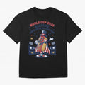 World Cup 2026 Halftime ¡ª America's Contribution V2 Oversized T-Shirt Bring a Champion Mindset to Match Day Hype around FIFA World Cup 2026 USA Canada Mexico, Neymar, Spain and Netherlands, Vintage Soccer Flavor, Modern Football Stars, National