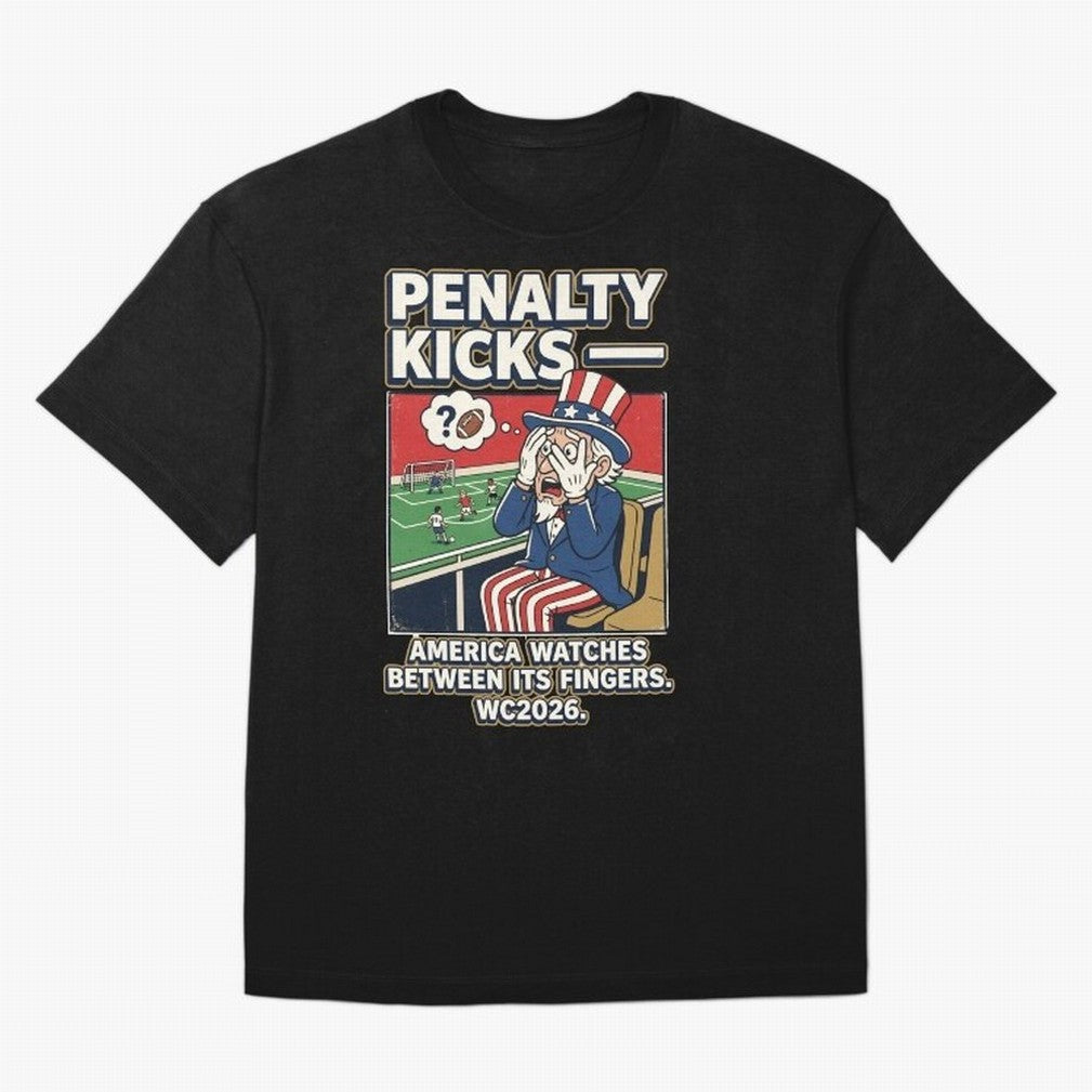 Penalty Kicks ¡ª WC2026 V2 Oversized T-Shirt Show Fan Pride Across the FIFA World Cup 2026 Group Stage Journey through Haaland Highlights, Germany Pride, Worldwide Fan Energy, Dramatic Goals, Stadium Lights and Championship Celebrations; Ideal for