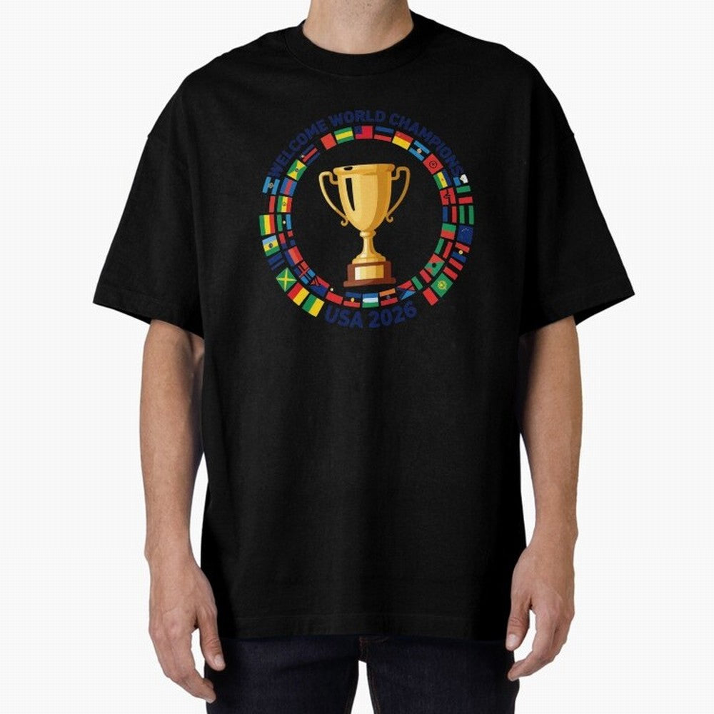 World Cup 2026 Celebration T-Shirt | USA Canada Mexico Soccer Fan Tee Oversized T-Shirt Show Up for the Glory of FIFA World Cup 2026 Group Stage Connected to Messi, CR7 and Mbappe, Netherlands Energy, Classic Soccer Heritage, Championship Pressure,
