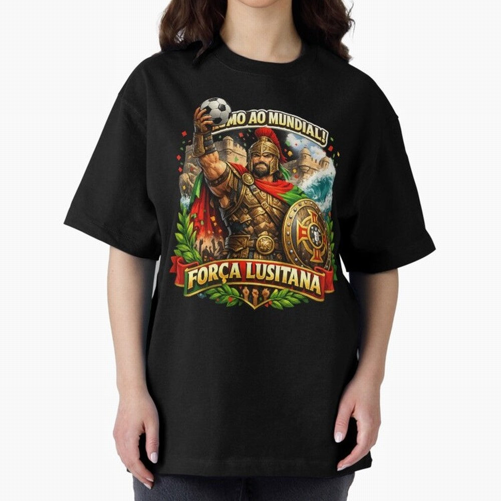 Portugal Rooster World Cup 2026 Fan Art Oversized T-Shirt Capture Stadium Memories from the FIFA World Cup 2026 USA Canada Mexico Journey through CR7 Highlights, France and Portugal Pride, Football Passion, Legendary Performances, Festival Vibes