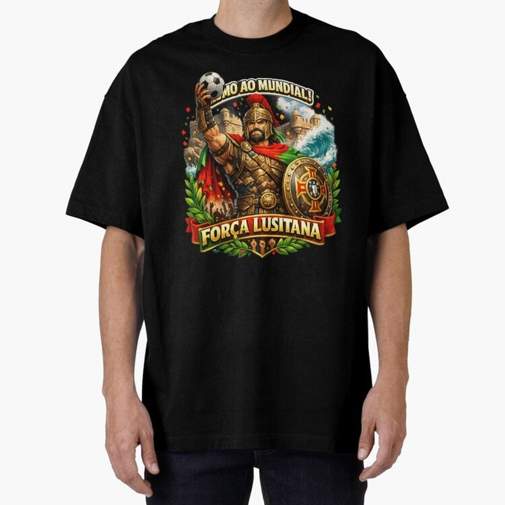 Portugal Rooster World Cup 2026 Fan Art Oversized T-Shirt Capture Stadium Memories from the FIFA World Cup 2026 USA Canada Mexico Journey through CR7 Highlights, France and Portugal Pride, Football Passion, Legendary Performances, Festival Vibes