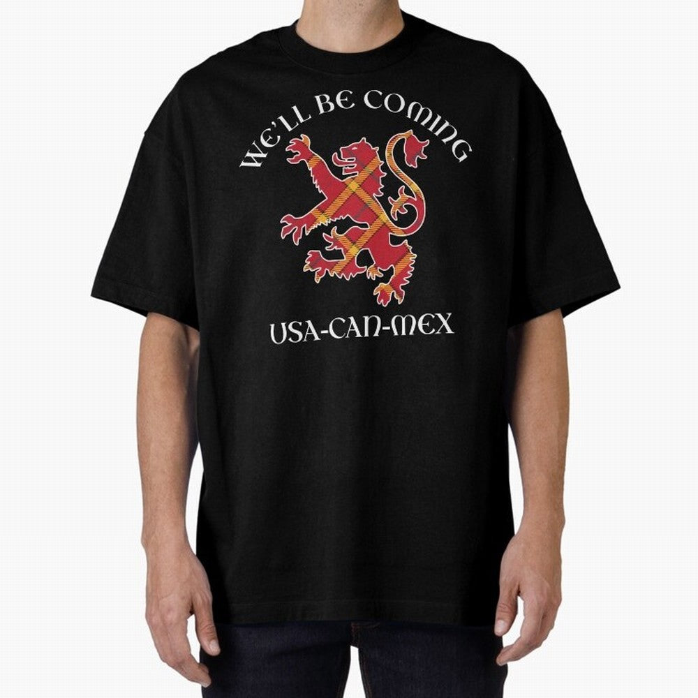 Scotland on Tour WC 2026 Oversized T-Shirt Carry National Pride through FIFA World Cup 2026 USA Canada Mexico Spirit, with Argentina, Cristiano Ronaldo, Match Day Excitement, Supporter Culture, Golden Goals and Global Football Passion; Ideal for