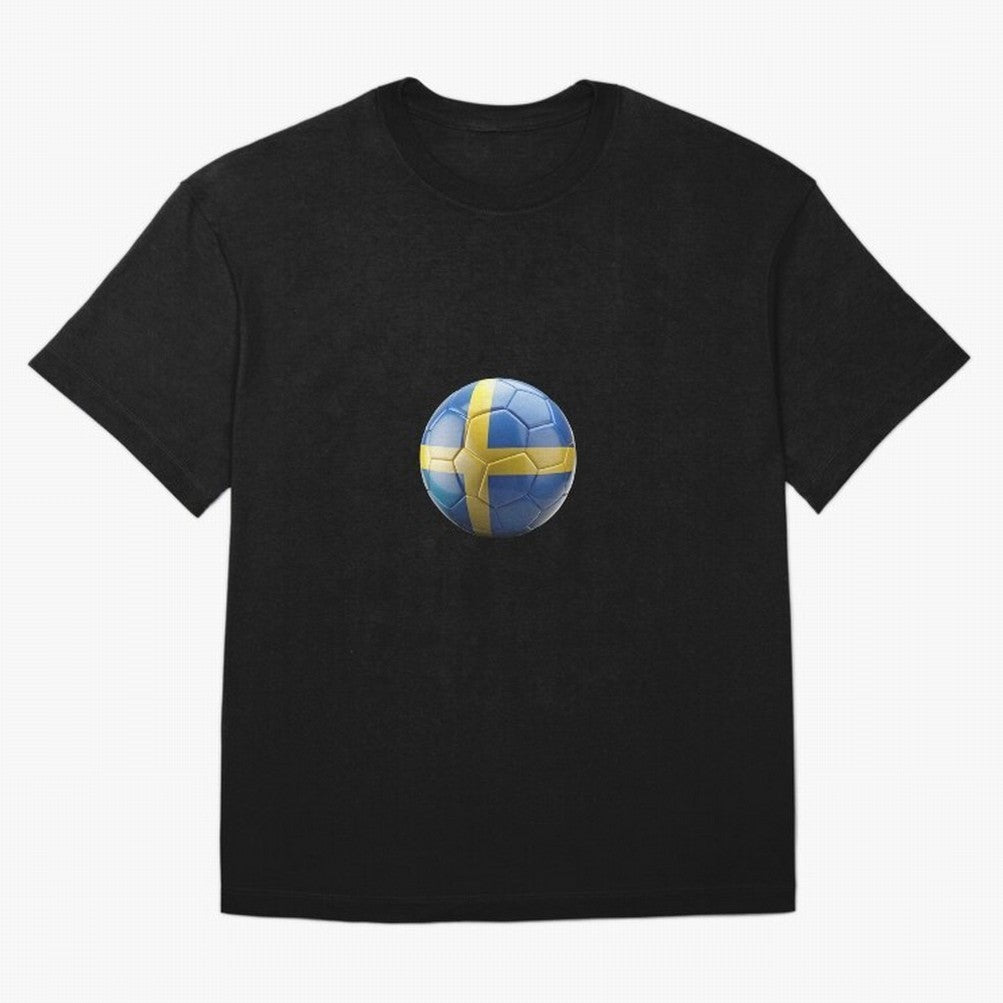 Sweden Football Oversized T-Shirt Show Fan Pride Across FIFA World Cup 2026 for Fans of Cristiano Ronaldo, Haaland and CR7 and France, Bringing Champion Mindset, Group Stage Buzz, Knockout Tension and Passionate Fan Culture; Perfect for Supporters