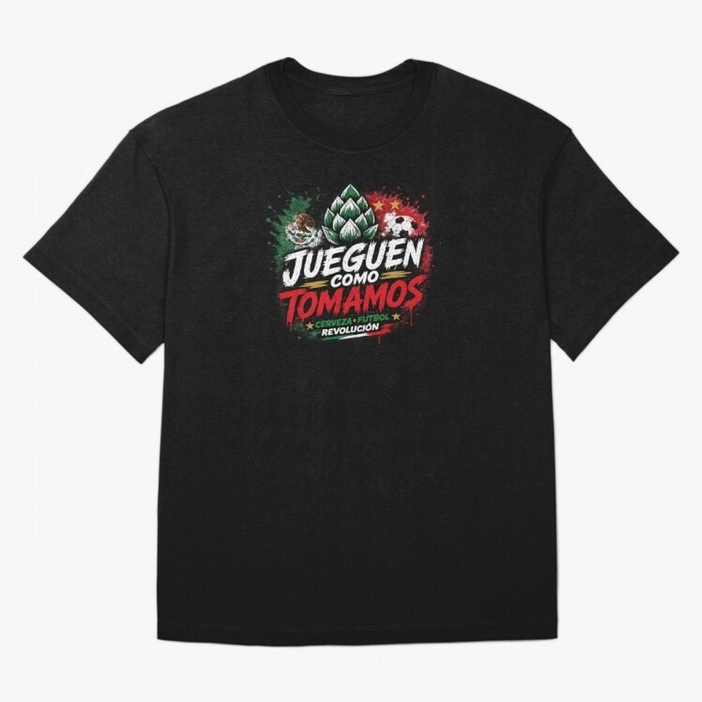Jueguen Como Tomamos Futbol Cervecero Oversized T-Shirt Turn Every Weekend Toward Global Football Passion for FIFA World Cup 2026, with Messi and Cristiano Ronaldo, Argentina, Football History, Final Match Energy, Crowd Noise and Once in a Lifetime