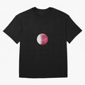 Qatar Flag Ball Oversized T-Shirt Celebrate Fan Culture around Match Day Hype around FIFA World Cup 2026 USA Canada Mexico, Messi and Cristiano Ronaldo, England, Global Supporter Spirit, Legendary Goals, National Colors and Tournament Celebration;