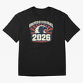 United By Football 2026 Vintage Soccer Fan USA T-Shirt Oversized T-Shirt Join the Global Buzz around FIFA World Cup 2026 Group Stage for Fans of Mbappe and Neymar and France, Bringing Classic Soccer Heritage, Championship Pressure, Fan Loyalty and