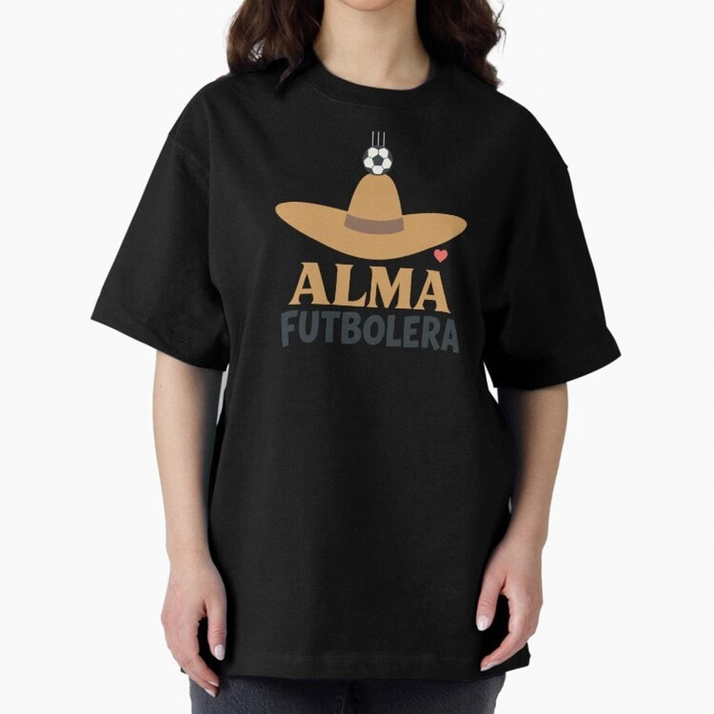 Alma Futbolera Oversized T-Shirt Live the Energy of FIFA World Cup 2026 Group Stage for Fans of Messi and Brazil, Bringing Soccer Culture, Superstar Moments, National Team Dreams and Competitive Fire; Perfect for Supporters Who Want Bold Football