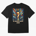2026 World Cup The United World - Modern Geometric Art Oversized T-Shirt Show Fan Pride Across FIFA World Cup 2026 USA Canada Mexico Spirit, Connected to Netherlands, Haaland and Mbappe, Football Passion, Legendary Performances, Festival Vibes and