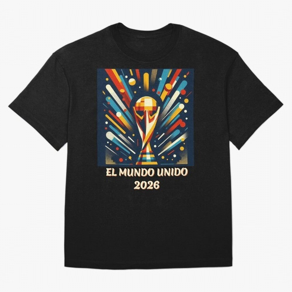 2026 World Cup The United World - Modern Geometric Art Oversized T-Shirt Show Fan Pride Across FIFA World Cup 2026 USA Canada Mexico Spirit, Connected to Netherlands, Haaland and Mbappe, Football Passion, Legendary Performances, Festival Vibes and